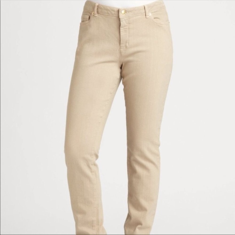 Micheal Kors tan skinny leg jeans Sz 4